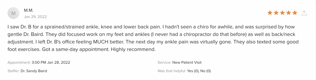 low back pain treatment oakland chiropractor review 2